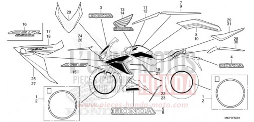 MARKE (CBR650RA) CBR650RAN de 2022